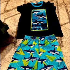 Boys shark pijama set